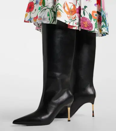 Gucci Bombshell leather knee-high boots | Thumbnail 5 Gucci Bombshell leather knee-high boots | Thumbnail 5