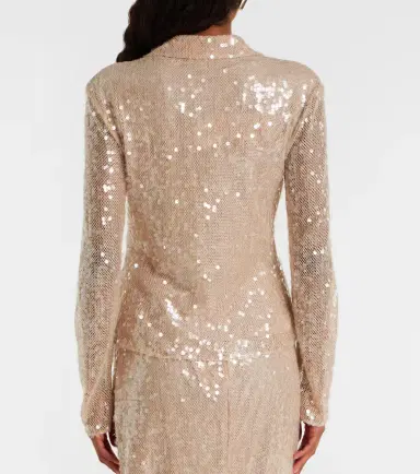Veronica Beard Meryl sequined blouse | Thumbnail 3 Veronica Beard Meryl sequined blouse | Thumbnail 3