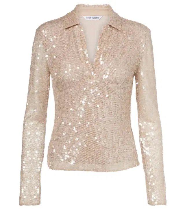 Veronica Beard Meryl sequined blouse