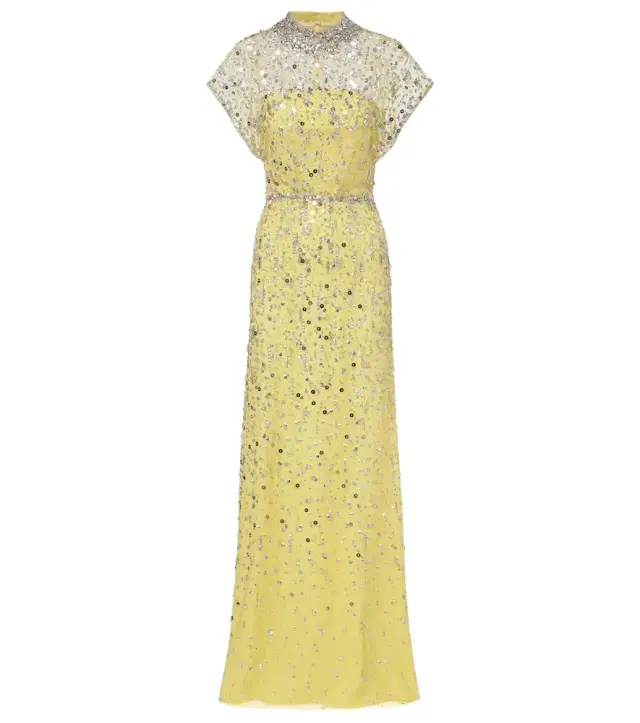Jenny Packham Crystal Drop beaded gown