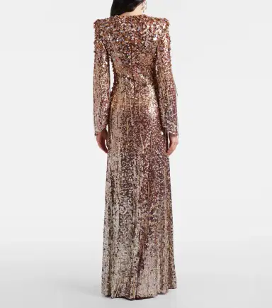 Jenny Packham Phara embellished fringed gown | Thumbnail 4 Jenny Packham Phara embellished fringed gown | Thumbnail 4