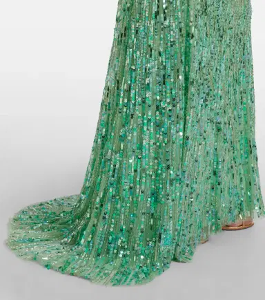 Jenny Packham Ines embellished sequined gown | Thumbnail 5