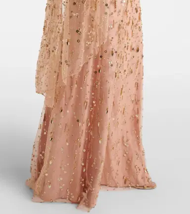 Jenny Packham Hestia embellished caped gown | Thumbnail 5