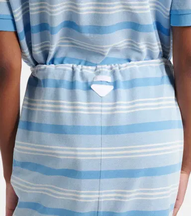 Prada Striped cotton piqué pencil skirt | Thumbnail 4 Prada Striped cotton piqué pencil skirt | Thumbnail 4