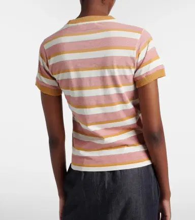 Prada Striped cotton jersey T-shirt | Thumbnail 2
