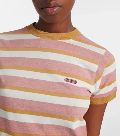 Prada Striped cotton jersey T-shirt | Thumbnail 3