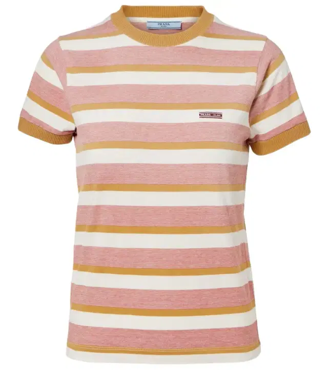 Prada Striped cotton jersey T-shirt