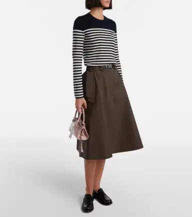Prada Striped virgin wool sweater | Thumbnail 2 Prada Striped virgin wool sweater | Thumbnail 2