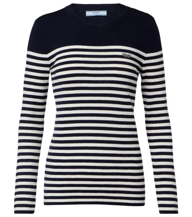 Prada Striped virgin wool sweater