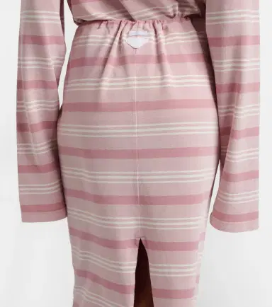 Prada Striped cotton piqué pencil skirt | Thumbnail 4