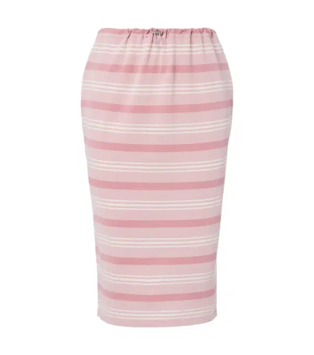 Prada Striped cotton piqué pencil skirt