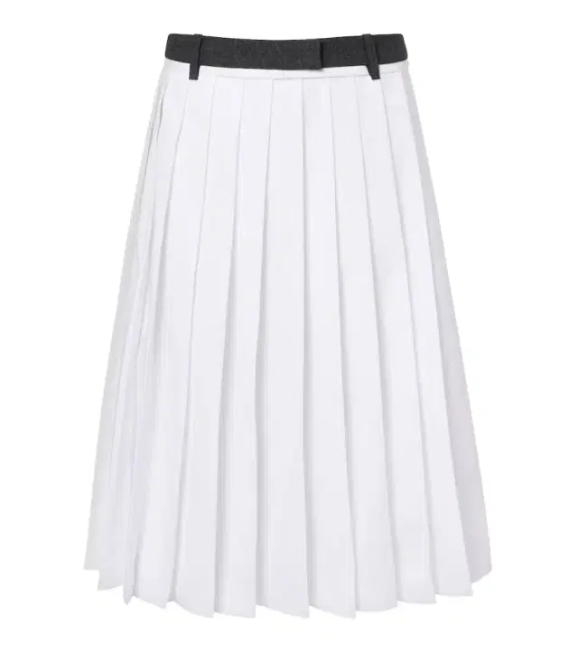 Prada Pleated cotton midi skirt