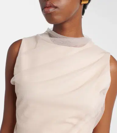 Dorothee Schumacher Draped tulle top | Thumbnail 2