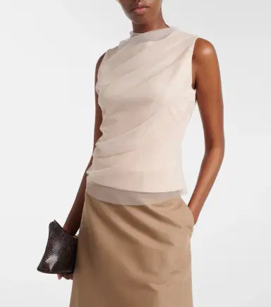 Dorothee Schumacher Draped tulle top | Thumbnail 4