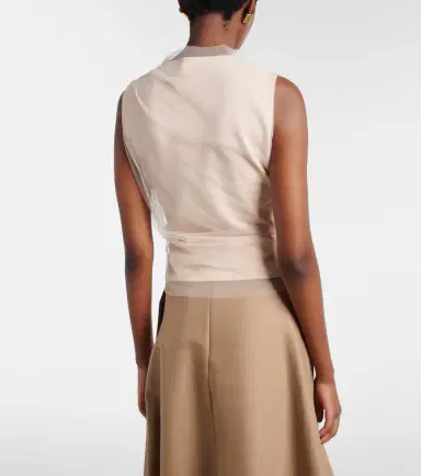 Dorothee Schumacher Draped tulle top | Thumbnail 5