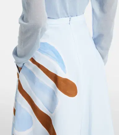 Dorothee Schumacher Floral cotton-blend midi skirt | Thumbnail 2 Dorothee Schumacher Floral cotton-blend midi skirt | Thumbnail 2