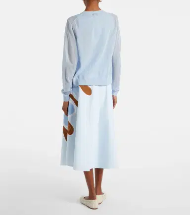 Dorothee Schumacher Floral cotton-blend midi skirt | Thumbnail 4 Dorothee Schumacher Floral cotton-blend midi skirt | Thumbnail 4