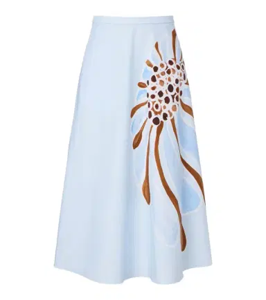 Dorothee Schumacher Floral cotton-blend midi skirt | Thumbnail 1 Dorothee Schumacher Floral cotton-blend midi skirt | Thumbnail 1