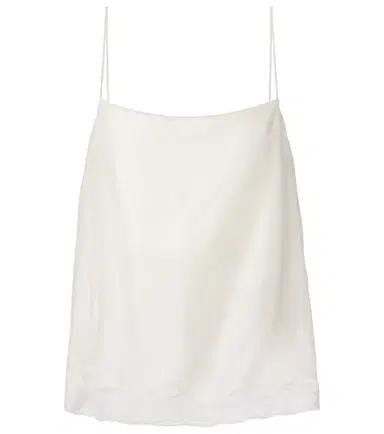 Dorothee Schumacher Playful Volumes lace-trimmed silk top | Thumbnail 1
