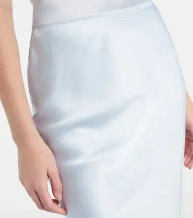 Dorothee Schumacher Sense of Shine satin midi skirt | Thumbnail 2
