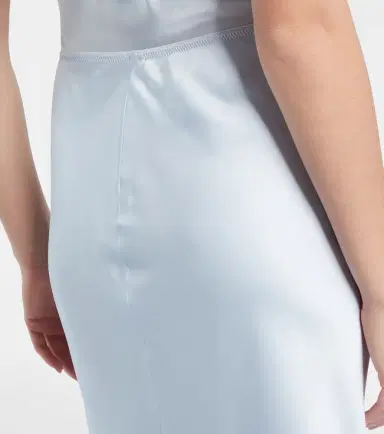Dorothee Schumacher Sense of Shine satin midi skirt | Thumbnail 3