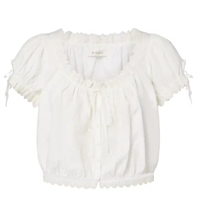 Dôen Nera embroidered cotton top