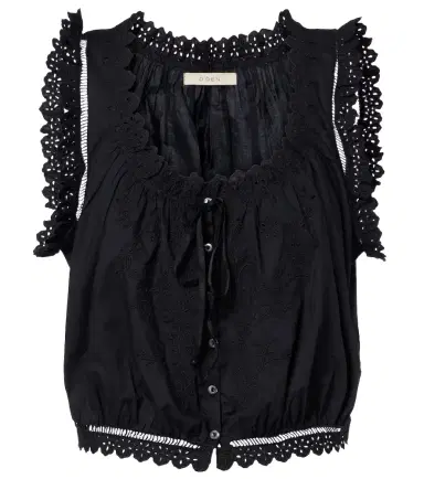 DÔEN Dôen Traveler embroidered cotton top | Thumbnail 1 DÔEN Dôen Traveler embroidered cotton top | Thumbnail 1