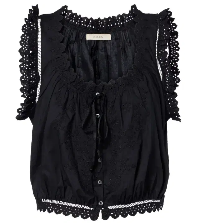 Dôen Traveler embroidered cotton top