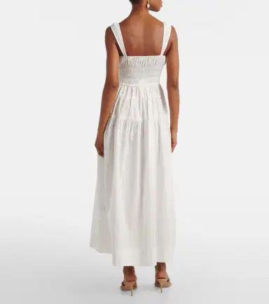 DÔEN Dôen Clover shirred cotton poplin midi dress | Thumbnail 5
