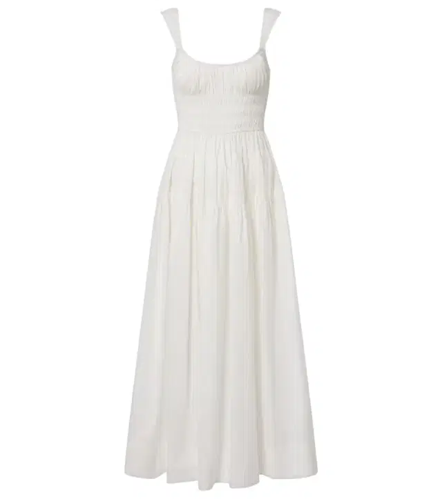 Doen Dôen Clover shirred cotton poplin midi dress