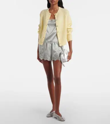 DÔEN Dôen Iona lace-trimmed silk shorts | Thumbnail 6 DÔEN Dôen Iona lace-trimmed silk shorts | Thumbnail 6