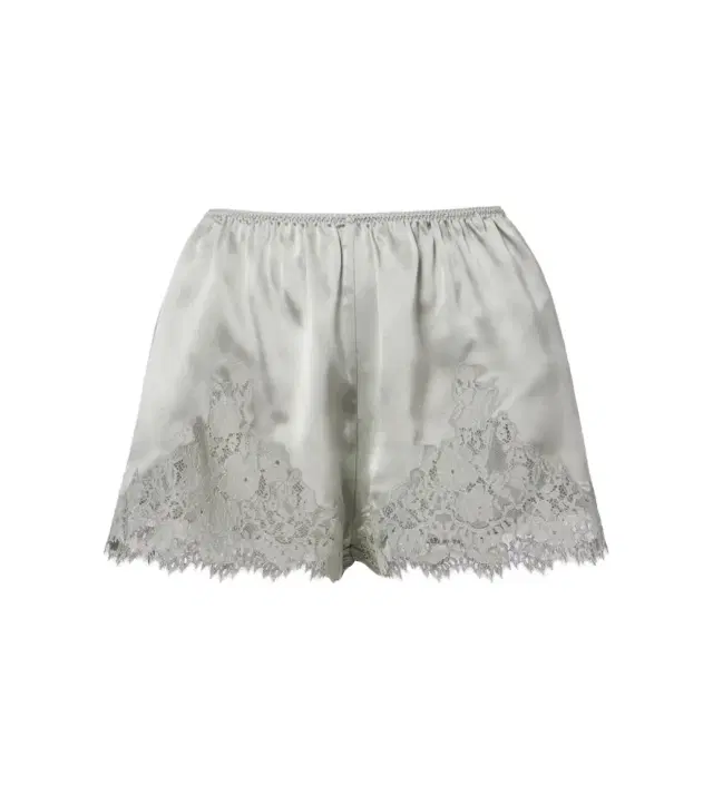 Doen Dôen Iona lace-trimmed silk shorts