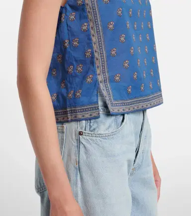 DÔEN Dôen Amalia printed cotton top | Thumbnail 3