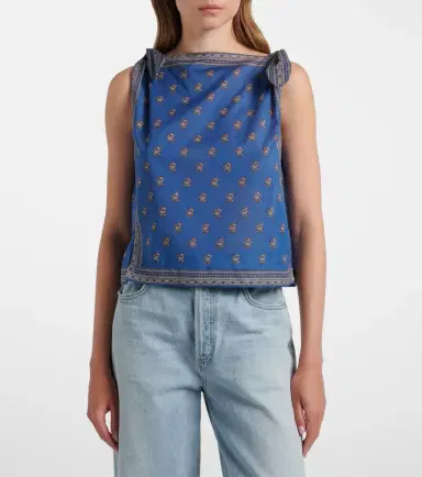 DÔEN Dôen Amalia printed cotton top | Thumbnail 5