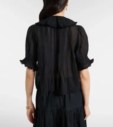 DÔEN Dôen Henri cotton voile top | Thumbnail 4