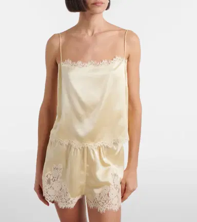 DÔEN Dôen Loure lace-trimmed silk camisole | Thumbnail 3