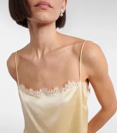 DÔEN Dôen Loure lace-trimmed silk camisole | Thumbnail 5