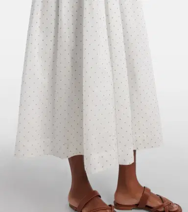 Doen Dôen Ischia gathered polka-dot cotton midi dress | Thumbnail 4 Doen Dôen Ischia gathered polka-dot cotton midi dress | Thumbnail 4