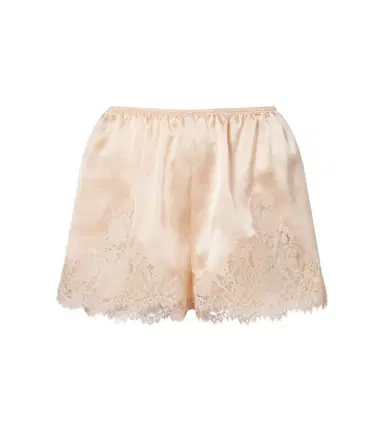 DÔEN Dôen Iona lace-trimmed silk shorts | Thumbnail 1