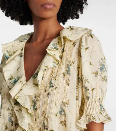 DÔEN Dôen Henri floral cotton voile top | Thumbnail 2