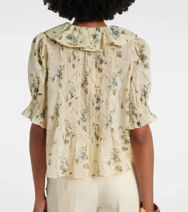 DÔEN Dôen Henri floral cotton voile top | Thumbnail 3