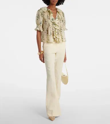 DÔEN Dôen Henri floral cotton voile top | Thumbnail 5