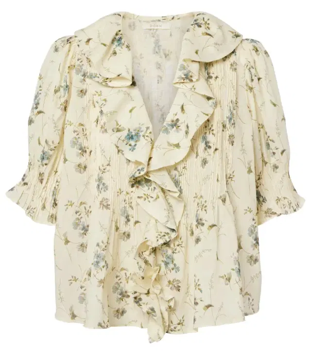 Dôen Henri floral cotton voile top