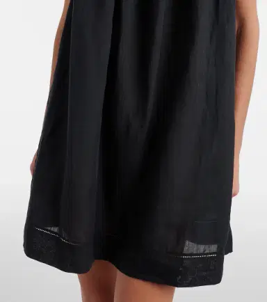 DÔEN Dôen Almadia lace-trimmed ramie minidress | Thumbnail 3
