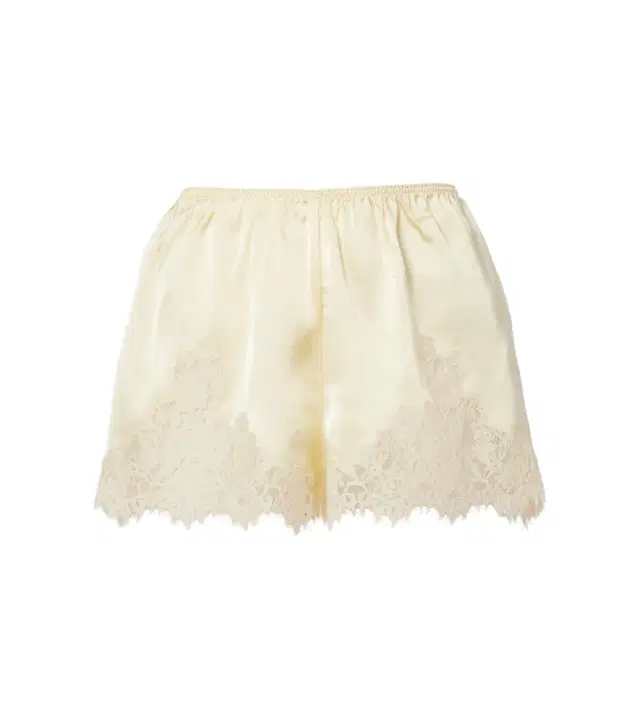 Doen Dôen Iona lace-trimmed silk shorts