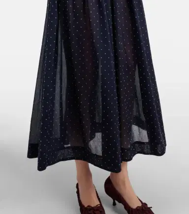 Doen Dôen Ischia gathered polka-dot cotton midi dress | Thumbnail 3 Doen Dôen Ischia gathered polka-dot cotton midi dress | Thumbnail 3