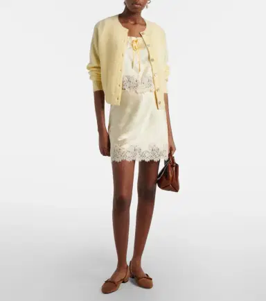 DÔEN Dôen Toulouse lace-trimmed embroidered silk top | Thumbnail 4 DÔEN Dôen Toulouse lace-trimmed embroidered silk top | Thumbnail 4