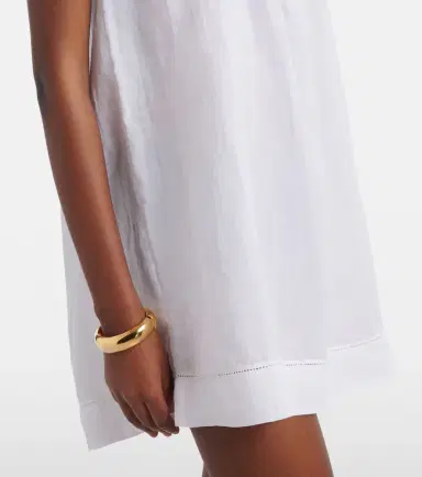 DÔEN Dôen Almadia lace-trimmed ramie minidress | Thumbnail 4