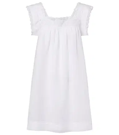 DÔEN Dôen Almadia lace-trimmed ramie minidress | Thumbnail 1