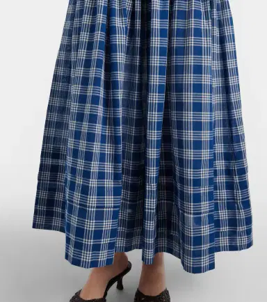 DÔEN Dôen Valenne checked cotton midi dress | Thumbnail 2
